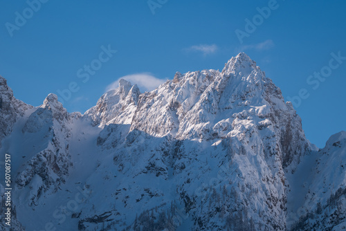Winter scenery in the Julian Alps