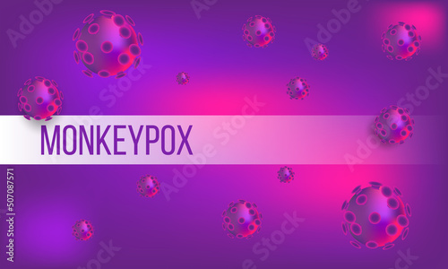 Monkeypox virus, monkeypox cells, vector photo
