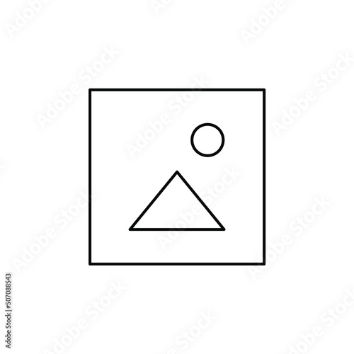 Picture, Gallery, Image Thin Line Icon Vector Illustration Logo Template. Suitable For Many Purposes.