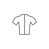 Shirt, Fashion, Polo, Clothes Thin Line Icon Vector Illustration Logo Template. Suitable For Many Purposes.