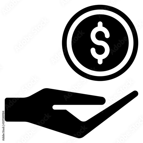 Give Money Coin Icon