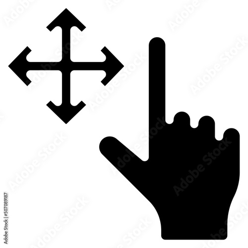 Directional Move Hand Icon