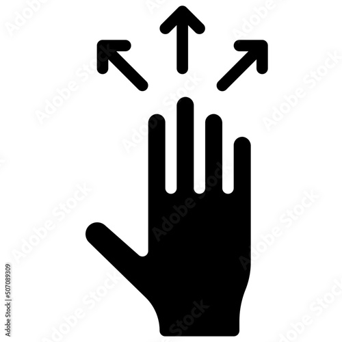Move Outwards Hand Icon