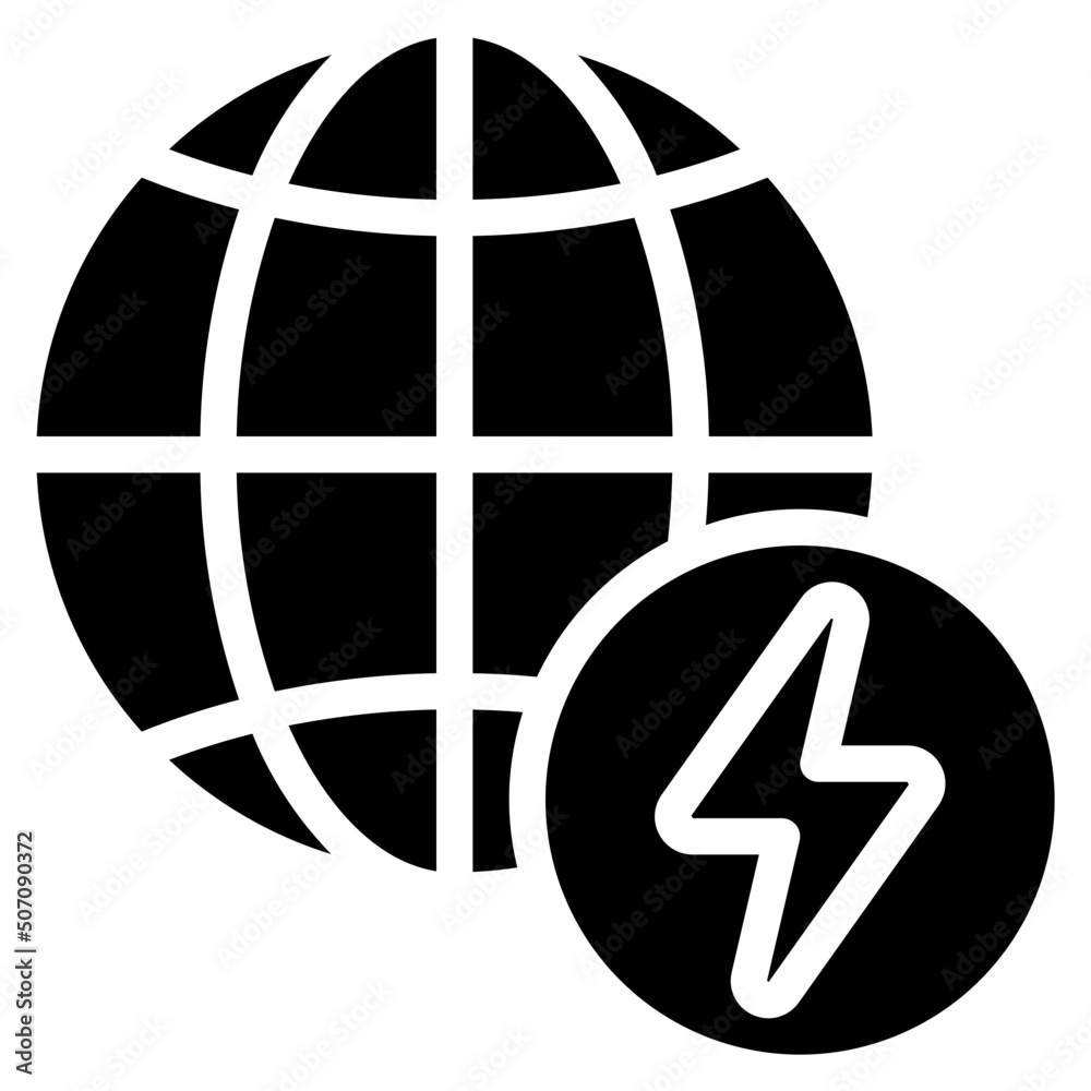 Internet Energy Icon Internet Energy Icon
