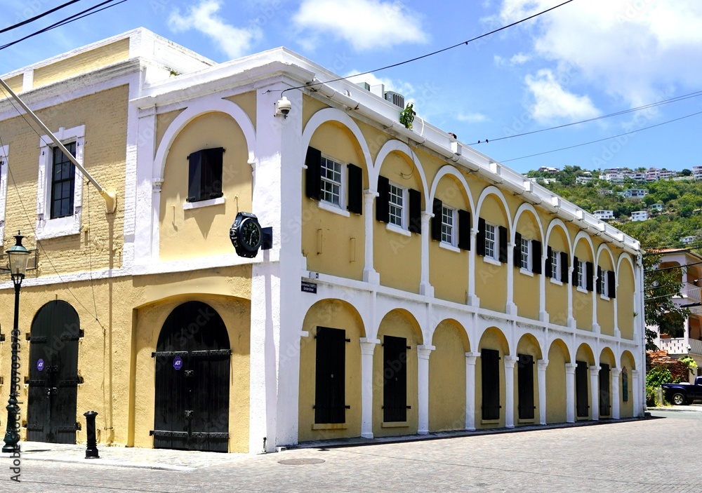 Colonial Architecture of Charlotte Amalie, St Thomas, US Virgin Islands