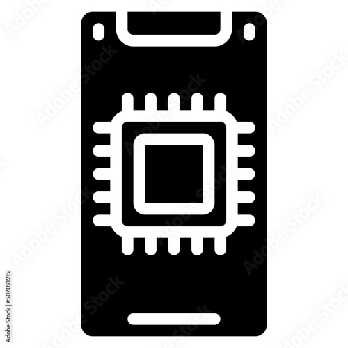 Mobile Phone CPU Icon