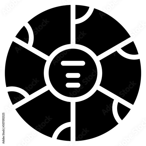 Circular Overlapping Chart Icon