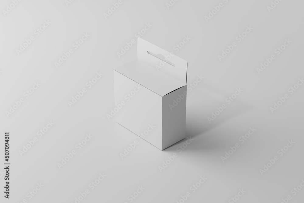 Square Packaging Box With Hang Tab Square Packaging Box With Hang Tab