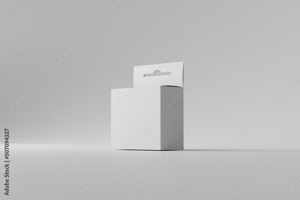 Square Packaging Box With Hang Tab Square Packaging Box With Hang Tab