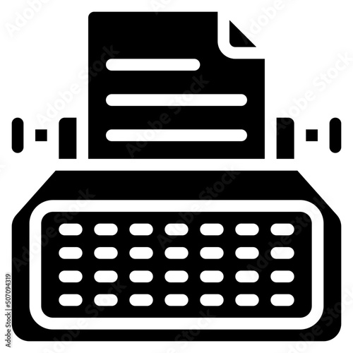 Typewriter Icon