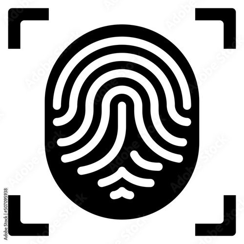 Biometric Scan Icon