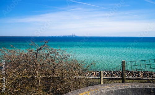 Baltic sea from the top of Dragor fort Denmark photo