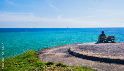 Baltic sea from the top of Dragor fort Denmark photo