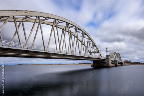 Aggersund Bridge in northern Jutland - Denmark, crossing Limfjorden