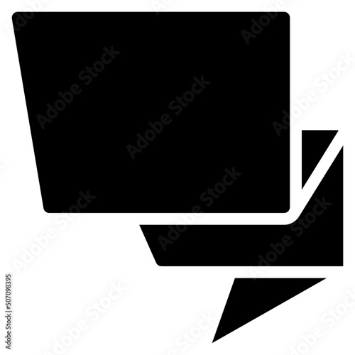 Folded Ribbon Icon