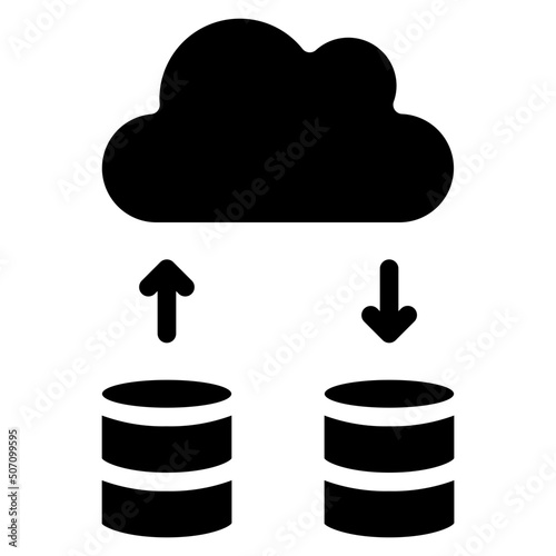 Upload Download Data Icon