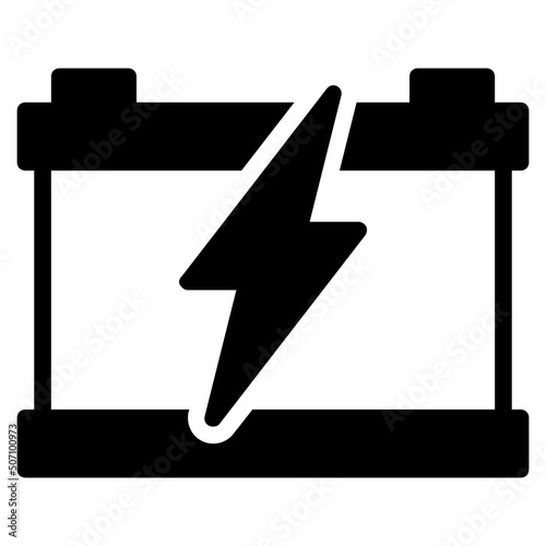 Accumulator glyph icon