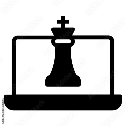 laptop glyph icon