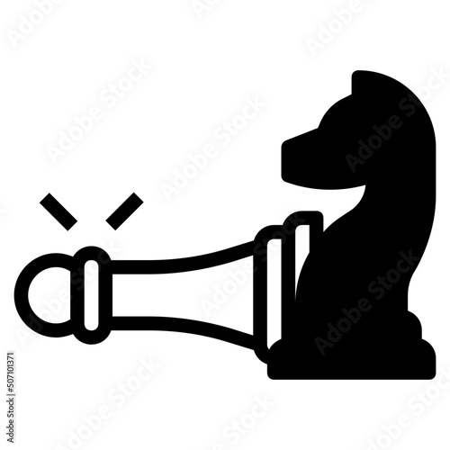 Checkmate glyph icon