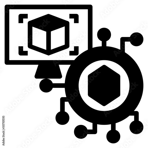 3d glyph icon