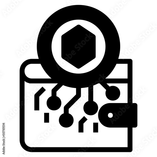 wallet glyph icon