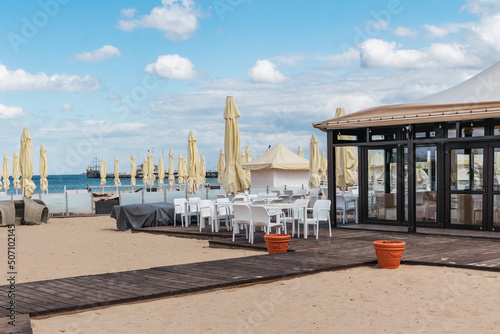 Fototapeta Naklejka Na Ścianę i Meble -  Beach on the Baltic Sea in Sopot