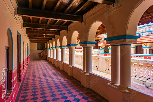 Chettinadu Style Heritage Homes in Karaikudi, Pallathur, Athangudi & Kothamangalam are the most lavish & exquisite architectural beauty. This beautiful edifice situated at Chettinad region, Sivagangai photo