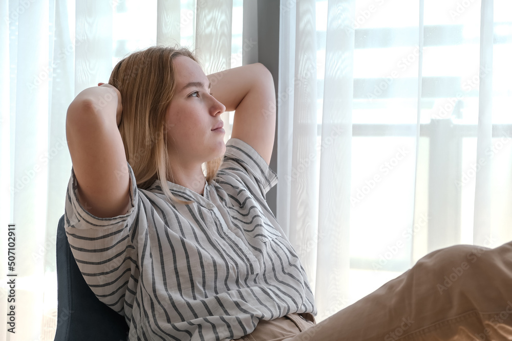 Work remote.Online training, remote work, office at home Remote work, training, education. The girl is studying, working remotely. Work remote.Online training, remote work, office at home Remote work, training, education. The girl is studying, working remotely.