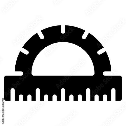 Protractor Ruler Icon