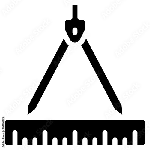 Ruler And Compass Icon