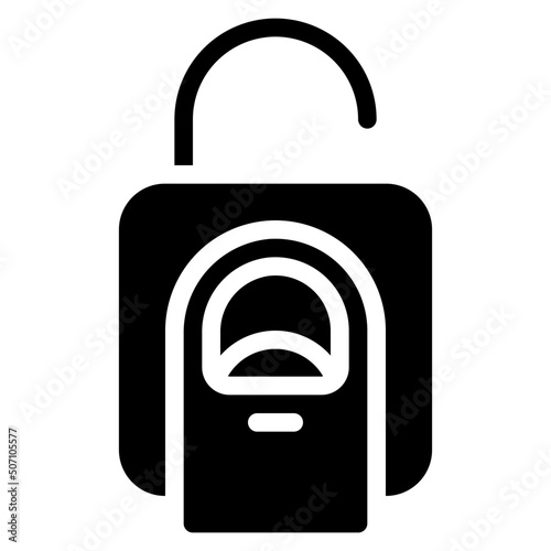 Thumb On Lock Icon