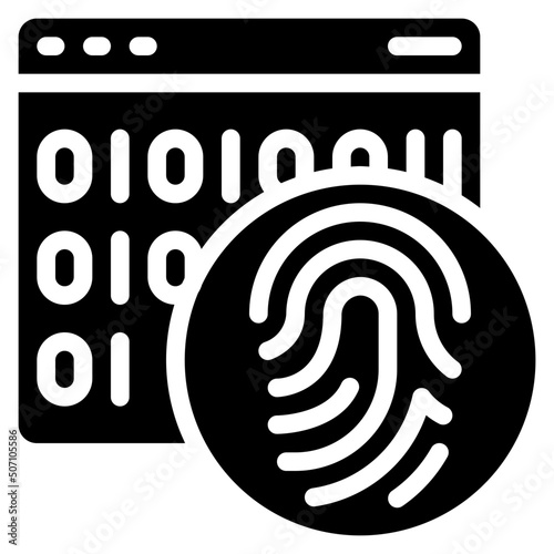 Thumb Print Website Code Icon