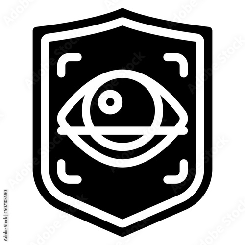 Retina Scan Shield Icon