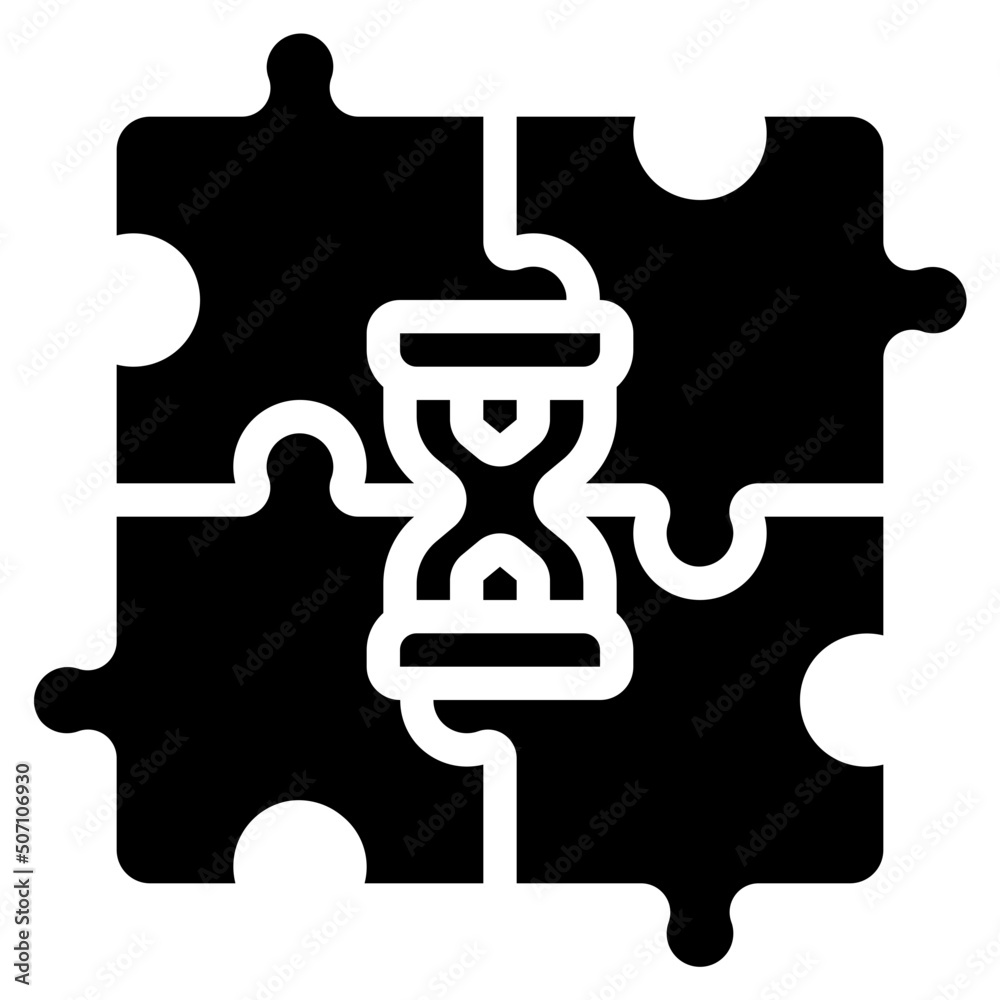Time Puzzle Icon Time Puzzle Icon