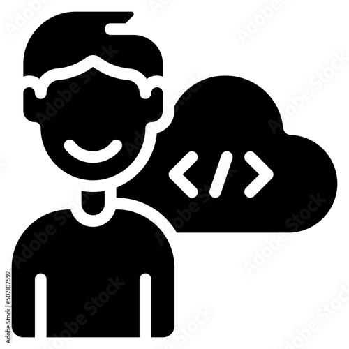 Cloud Programmer Icon