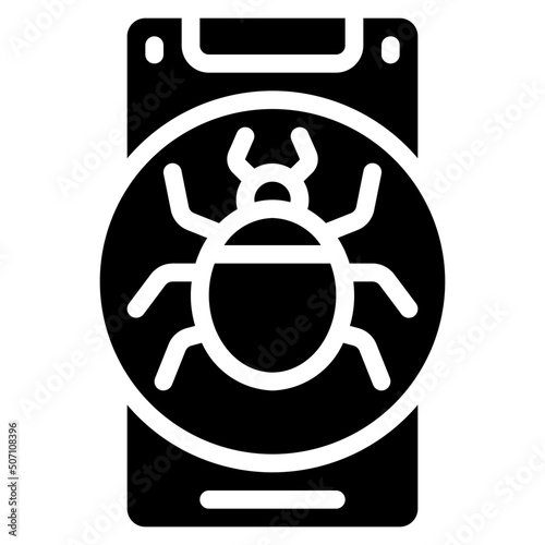 Mobile Phone Bug Icon