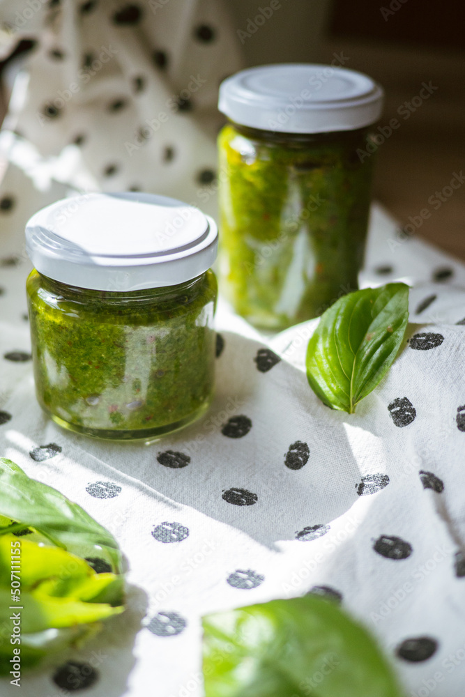 Handmade pesto sauce Handmade pesto sauce