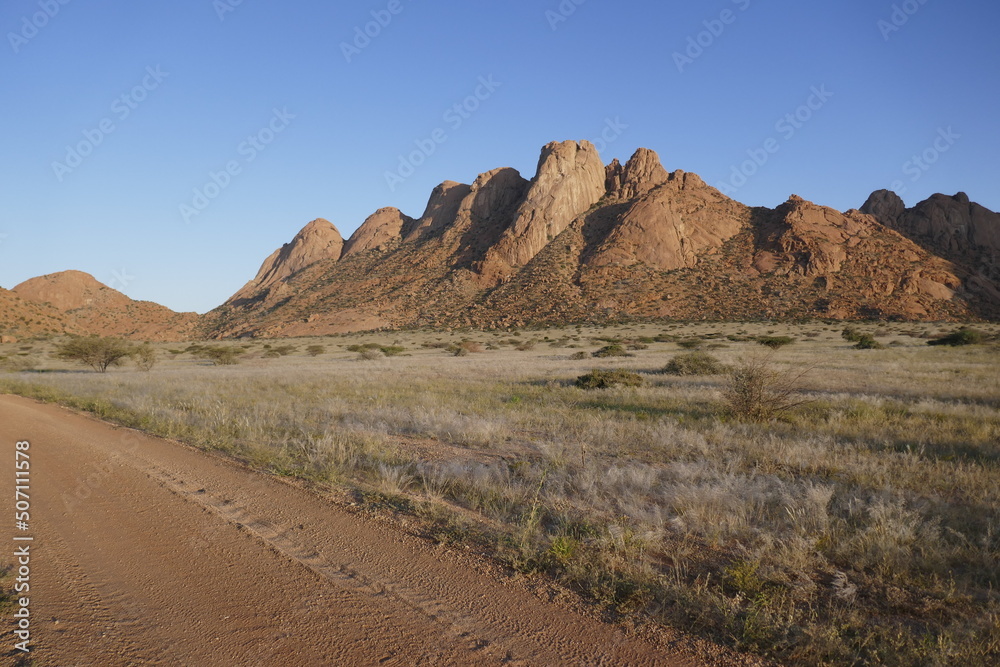 Spitzkoppen landscape in Namibia