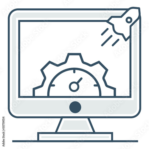 Computer, maintenance, optimization icon