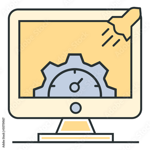 Computer, maintenance, optimization icon