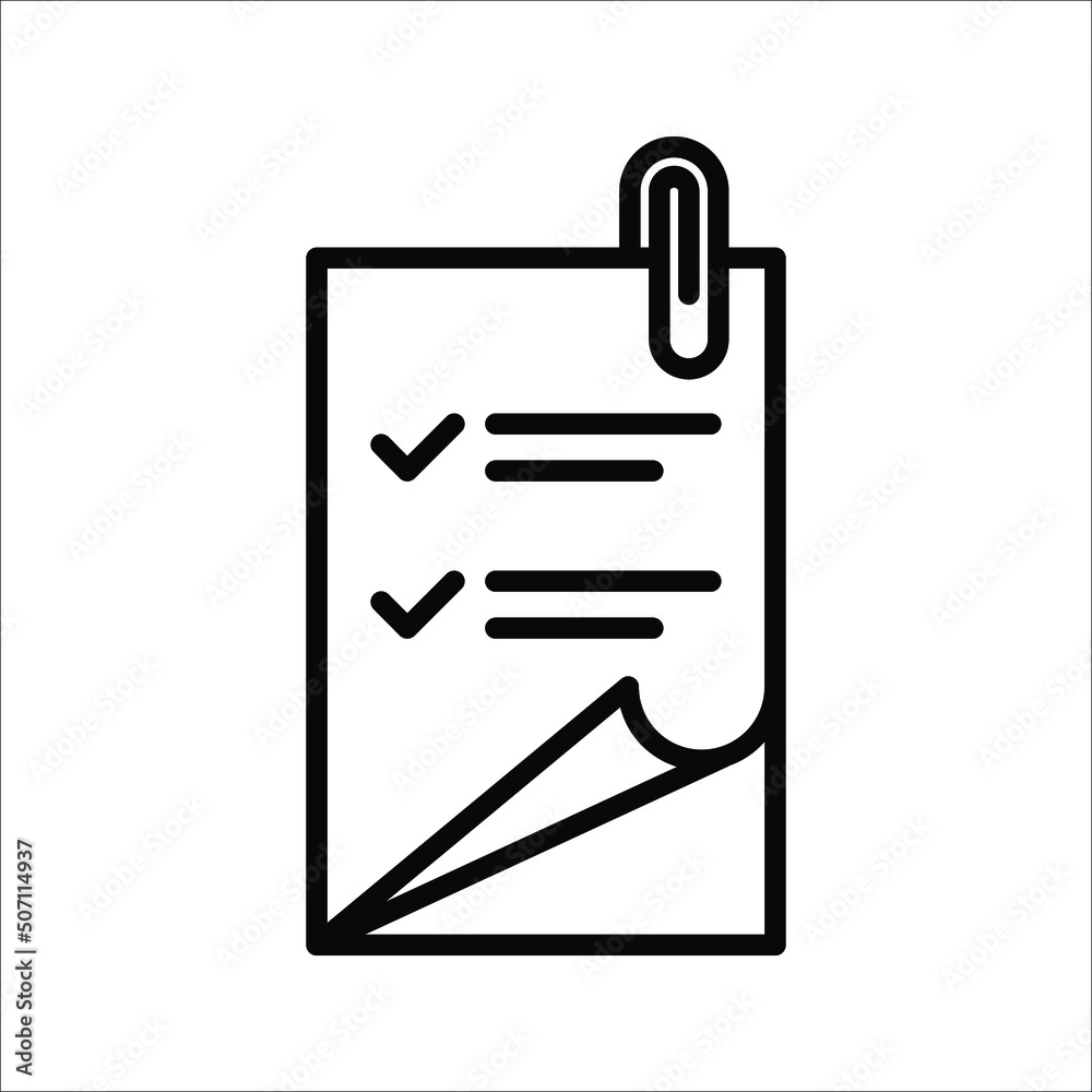 Fototapeta premium attach icon vector. attach sign. attach icon for web and app. vector illustration on white background eps 10