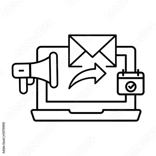 Event, mail, marketing icon