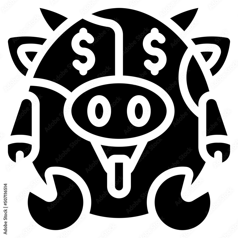 Fototapeta premium Greedy Icon