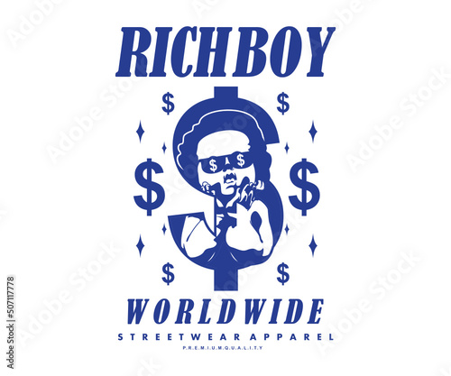 Retro Poster Graphic Design for T shirt Street Wear and Urban Style