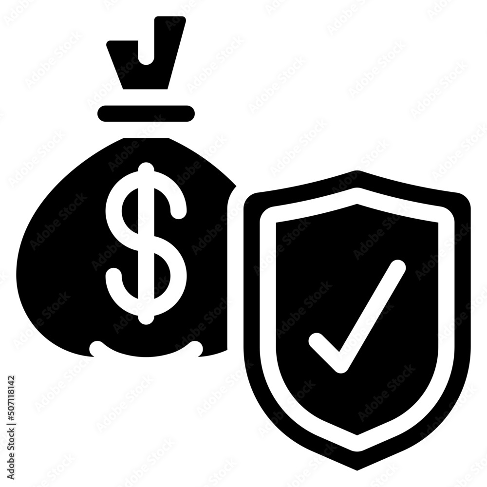 Financial Security Icon Financial Security Icon