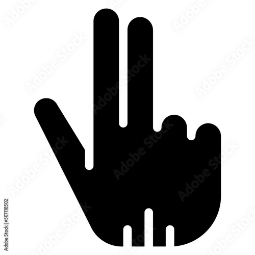 Two Finger Pointer Icon