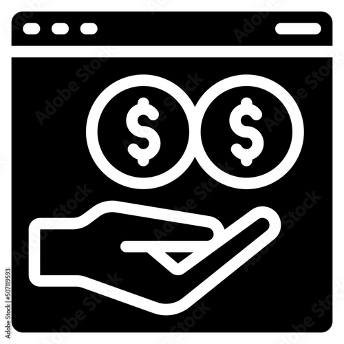 Give Online Money Icon