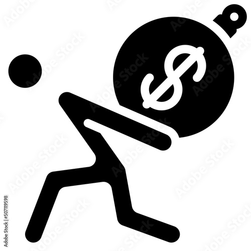 Holding Up Debt Icon