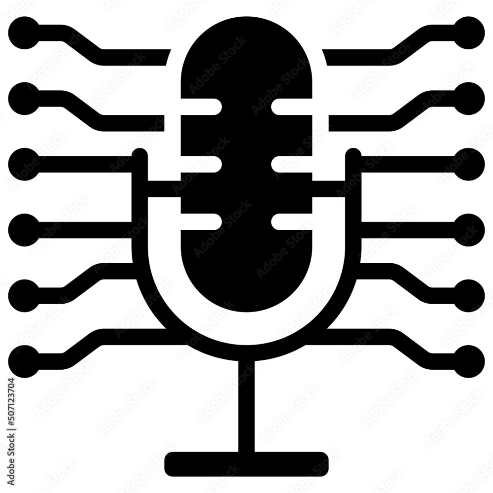 Microphone Technology Icon Microphone Technology Icon