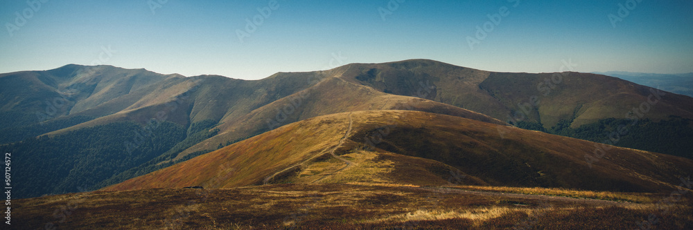 Beautiful mountain landscape during the day. Carpathians, Ukraine. Beautiful mountain landscape during the day. Carpathians, Ukraine.